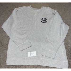 VINTAGE NFL STL Rams Grey Men's XL Long Sleeve Pullover Made By The Edge